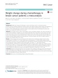 Weight change during chemotherapy in breast cancer patients: A meta-analysis
