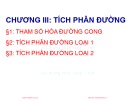 Bài giảng Giải tích hàm nhiều biến – Chương 3: Tích phân đường