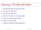 Bài giảng Lý thuyết tín hiệu: Chương 2 (Phần 1) - Võ Thị Thu Sương