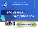 Bài giảng Bảo vệ Rơle & tự động hóa: Chương 1 - Phạm Thị Minh Thái