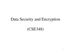 Lecture Data security and encryption - Lecture 14: Stream Ciphers and Random Number Generation