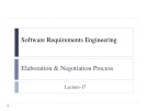 Lecture Software requirements engineering - Lecture­ 17: Elaboration & negotiation process
