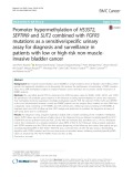 Promoter hypermethylation of HS3ST2, SEPTIN9 and SLIT2 combined with FGFR3 mutations as a sensitive/specific urinary assay for diagnosis and surveillance in patients with low or high-risk non-muscleinvasive bladder cancer