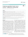 Analysing population-based cancer survival – settling the controversies