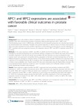 MPC1 and MPC2 expressions are associated with favorable clinical outcomes in prostate cancer
