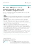 The impact of body mass index on treatment outcomes for patients with low-intermediate risk prostate cancer