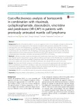 Cost-effectiveness analysis of bortezomib in combination with rituximab, cyclophosphamide, doxorubicin, vincristine and prednisone (VR-CAP) in patients with previously untreated mantle cell lymphoma