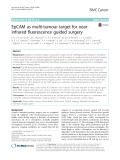 EpCAM as multi-tumour target for nearinfrared fluorescence guided surgery
