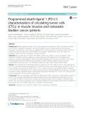 Programmed death-ligand 1 (PD-L1) characterization of circulating tumor cells (CTCs) in muscle invasive and metastatic bladder cancer patients