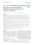 MK-2206 sensitizes BRCA-deficient epithelial ovarian adenocarcinoma to cisplatin and olaparib