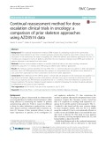 Continual reassessment method for dose escalation clinical trials in oncology: A comparison of prior skeleton approaches using AZD3514 data