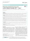 Projecting productivity losses for cancer-related mortality 2011 – 2030