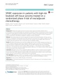 SPARC expression in patients with high-risk localized soft tissue sarcoma treated on a randomized phase II trial of neo/adjuvant chemotherapy