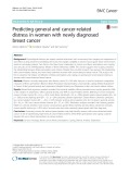 Predicting general and cancer-related distress in women with newly diagnosed breast cancer