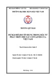 Tóm tắt luận án Tiến sĩ Kinh tế: Dự báo rủi ro tín dụng trong đầu tư phát triển đội tàu container của Việt Nam