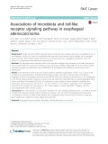 Associations of microbiota and toll-like receptor signaling pathway in esophageal adenocarcinoma