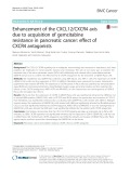 Enhancement of the CXCL12/CXCR4 axis due to acquisition of gemcitabine resistance in pancreatic cancer: Effect of CXCR4 antagonists