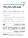 Prognostic value of the distance between the primary tumor and brainstem in the patients with locally advanced nasopharyngeal carcinoma