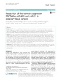 Regulation of the tumour suppressor PDCD4 by miR-499 and miR-21 in oropharyngeal cancers