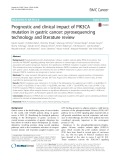 Prognostic and clinical impact of PIK3CA mutation in gastric cancer: Pyrosequencing technology and literature review