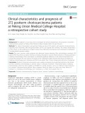 Clinical characteristics and prognosis of 272 postterm choriocarcinoma patients at Peking Union Medical College Hospital: A retrospective cohort study