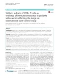 Shifts in subsets of CD8+ T-cells as evidence of immunosenescence in patients with cancers affecting the lungs: An observational case-control study