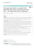 Pancreatic panniculitis in a patient with pancreatic-type acinar cell carcinoma of the liver – case report and review of literature