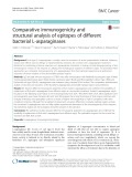 Comparative immunogenicity and structural analysis of epitopes of different bacterial L-asparaginases