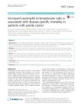 Increased neutrophil-to-lymphocyte ratio is associated with disease-specific mortality in patients with penile cancer