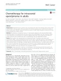 Chemotherapy for intracranial ependymoma in adults