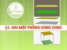 Bài giảng Hình học 11 - Bài 4: Hai mặt phẳng song song