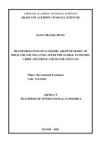 Ph.D thesis of international Economics: Transformation of economic growth model of Thailand and Malaysia after the global economic crisis and implications for Vietnam