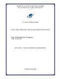 Doctoral thesis in Business management: Trust and consumers’ buying behavior on internet