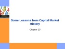 Lecture Essentials of corporate finance - Chapter 10: Some lessons from capital market history