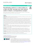 Breastfeeding patterns in cohort infants at a high-risk fetal, neonatal and child referral center in Brazil: A correspondence analysis