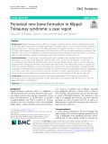 Periosteal new bone formation in KlippelTrénaunay syndrome: A case report