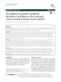 The adherence paradox: Guideline deviations contribute to the increased 5-year survival of breast cancer patients
