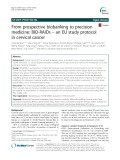 From prospective biobanking to precision medicine: BIO-RAIDs – an EU study protocol in cervical cancer