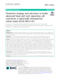 Treatment strategy and outcomes in locally advanced head and neck squamous cell carcinoma: A nationwide retrospective cohort study (KCSG HN13–01)