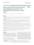 Physical activity before and after breast cancer diagnosis and survival - the Norwegian women and cancer cohort study