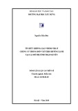 Tóm tắt luận án Tiến sĩ Kiến trúc: Tổ chức không gian nhóm nhà ở chung cư trong đơn vị ở theo hướng xanh tại các đô thị tỉnh Thái Nguyên