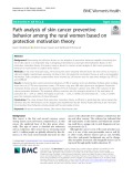Path analysis of skin cancer preventive behavior among the rural women based on protection motivation theory