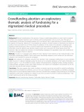 Crowdfunding abortion: An exploratory thematic analysis of fundraising for a stigmatized medical procedure
