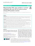 Mitochondrial DNA copy number in cervical exfoliated cells and risk of cervical cancer among HPV-positive women