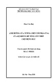 Tóm tắt luận án Tiến sĩ Kỹ thuật xây dựng: Ảnh hưởng của tường chèn tới phản ứng của hệ khung bê tông cốt thép chịu động đất