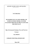 Summary of Doctoral dissertation: Development of evaluation criteria and techno-economic criteria to ensure sustainable operation of urban wastewater treatment plant