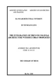 The summary of thesis Acedemic file architecture: The integration of french colonial architecture with Hue urban properties