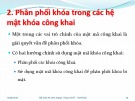 Bài giảng Quản lý khóa trong mật mã - Phân phối khóa trong các hệ mật khóa công khai