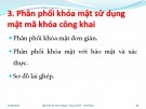 Bài giảng Quản lý khóa trong mật mã - Phân phối khóa mật sử dụng mật mã khóa công khai