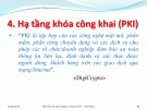 Bài giảng Quản lý khóa trong mật mã - Hạ tầng khóa công khai (PKI)